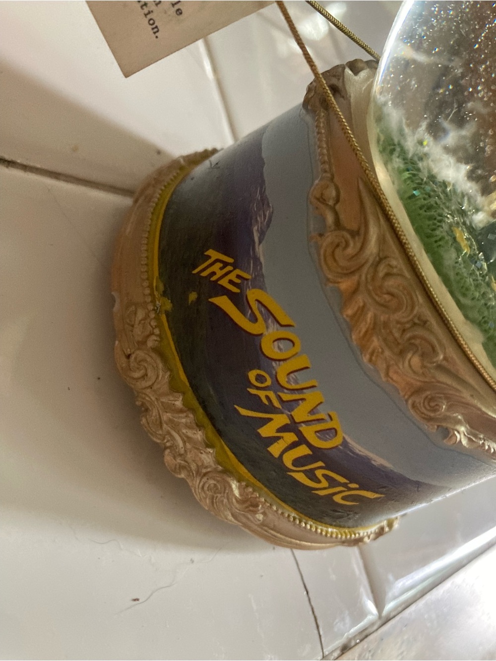 The Sound of Music Branded Snow Globe - White & Gold Accents - Picture 6 of 13